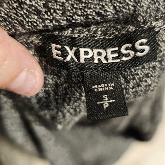 Express Women's Gray Open-Front Sweater - Picture 2 of 2